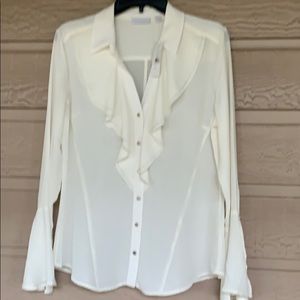 NY&C beige blouse with bell sleeves